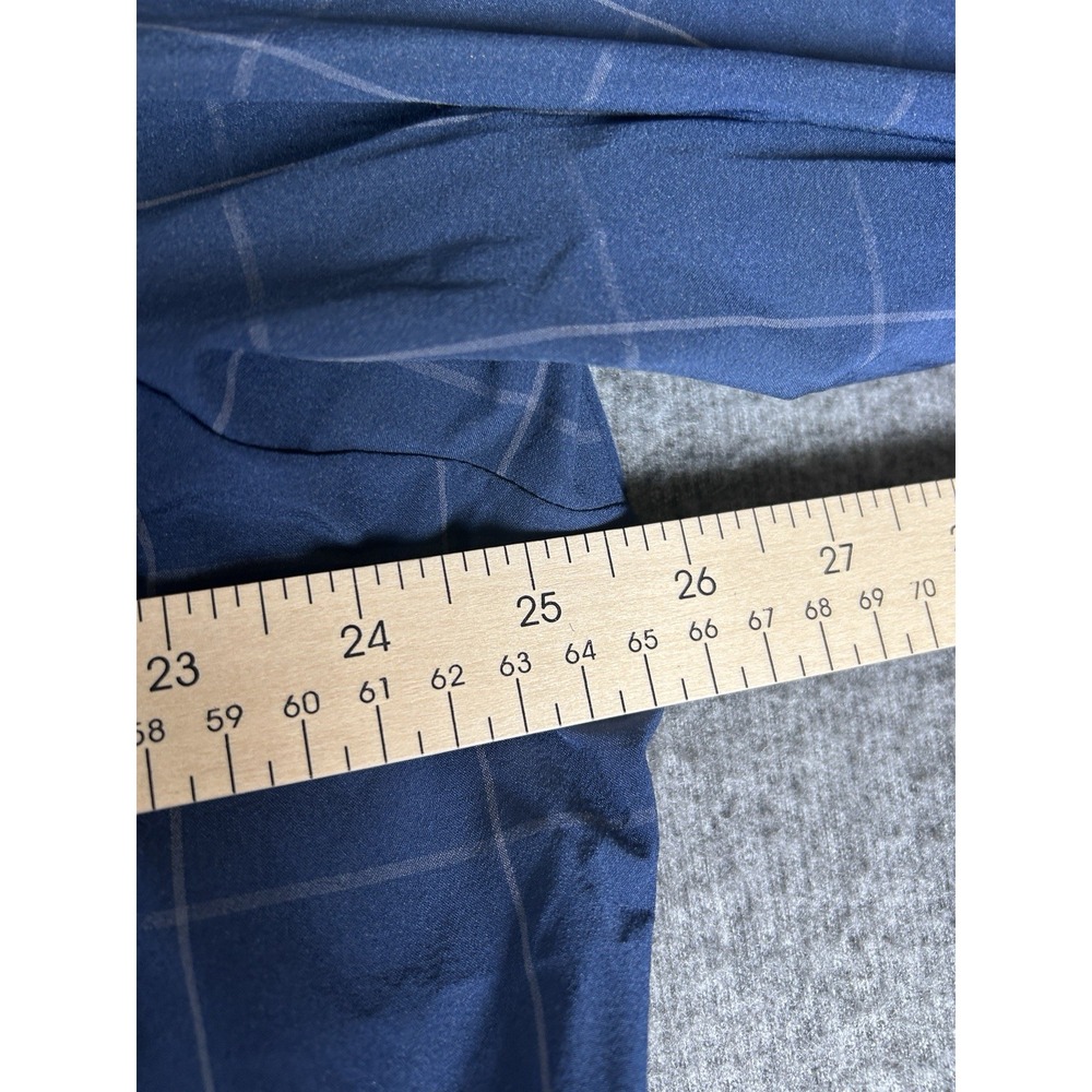 Mizzen+Main Shirt Mens XXL Blue Check Performance Trim Button‎ Up Standard Fit - Picture 4 of 8